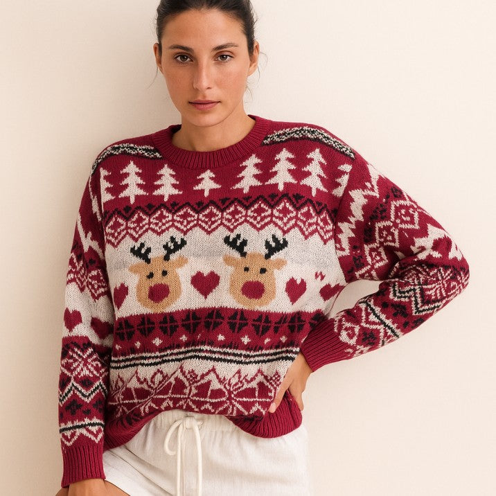 Sweatshirt Christmas Jumper Shein Womens Christmas Light Up