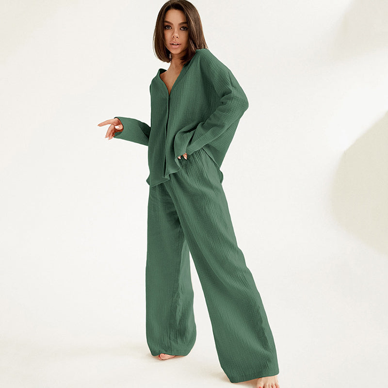 Wide Leg Cotton Pyjamas