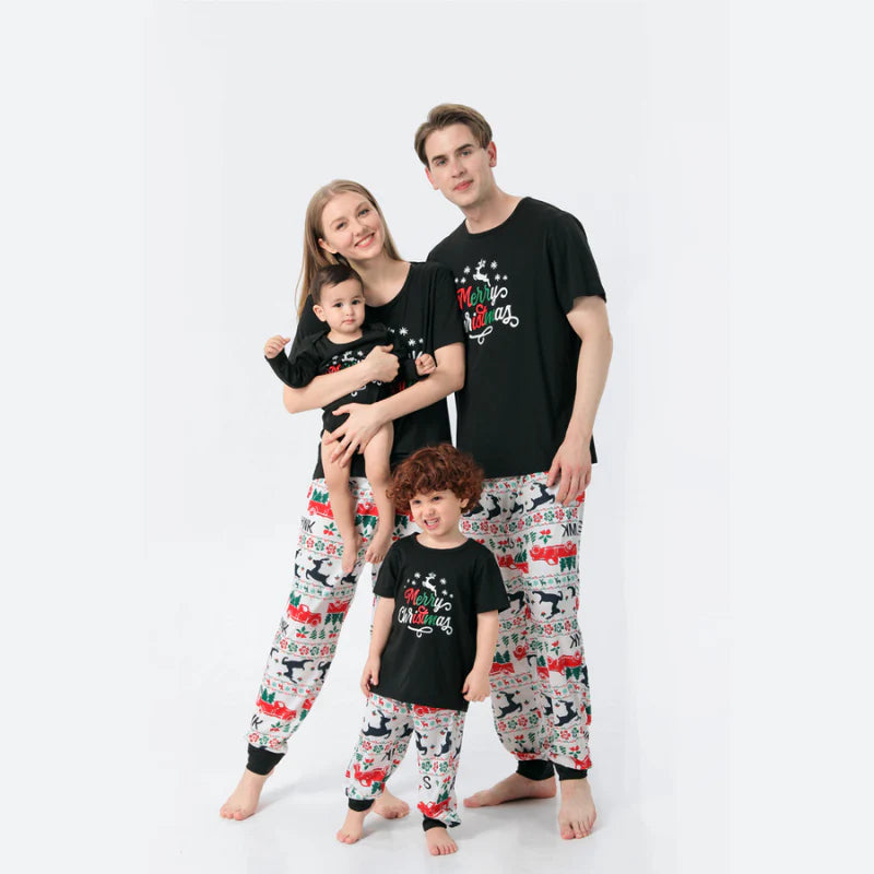 family-matching pyjamas