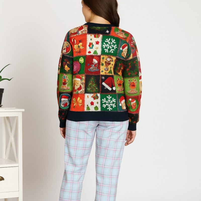 Checkered Unisex Christmas Ugly Sweater