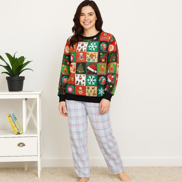 Checkered Unisex Christmas Ugly Sweater