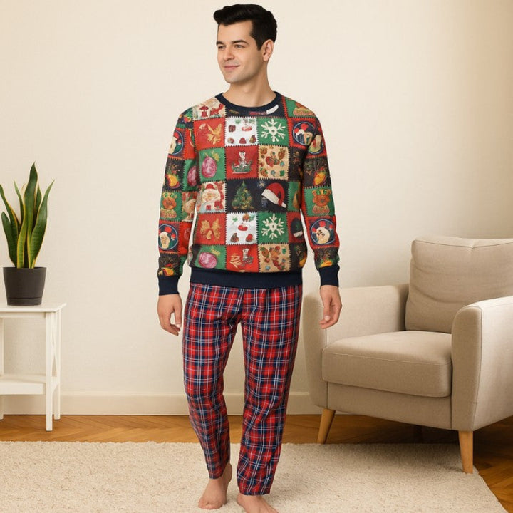 Checkered Unisex Christmas Ugly Sweater