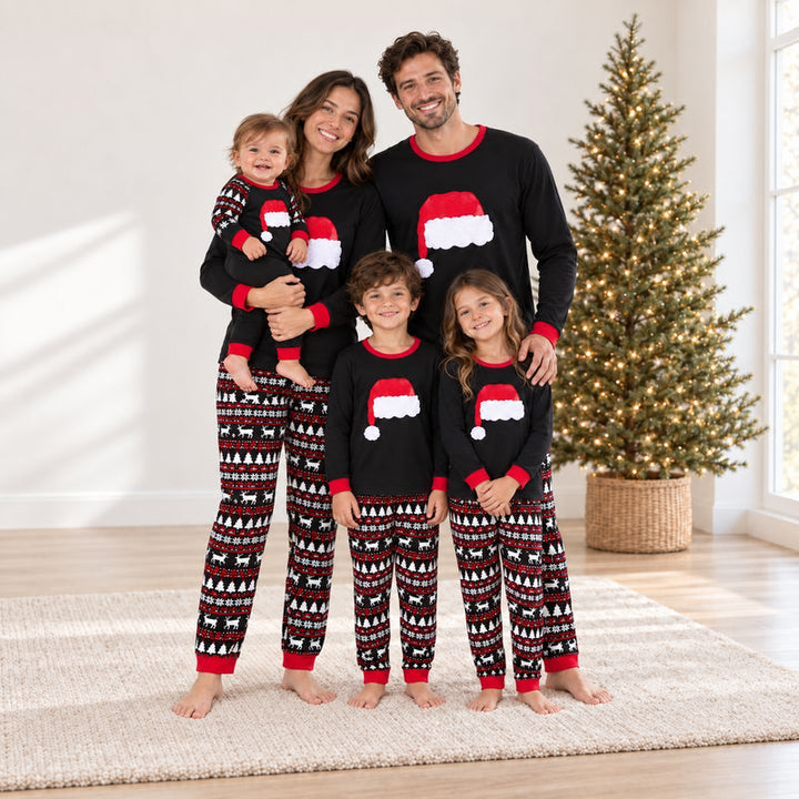 Christmas Hats Family Matching Christmas Pyjamas