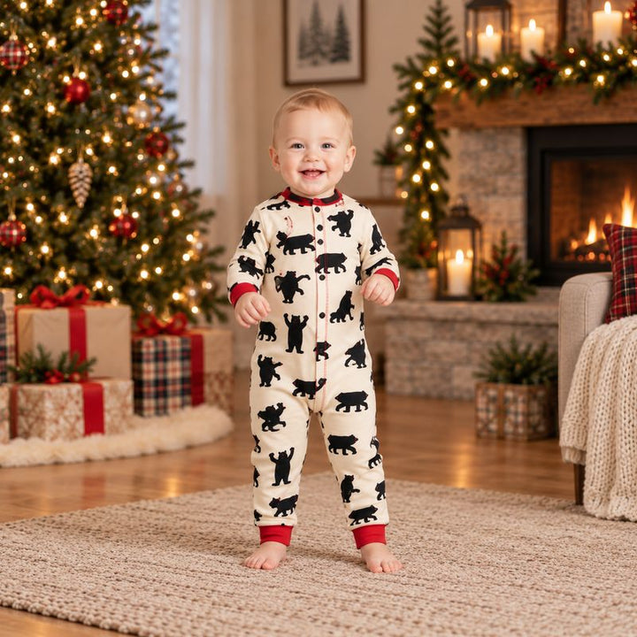 Dancing Bear Family Matching Christmas Pyjamas