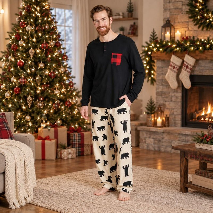 Dancing Bear Family Matching Christmas Pyjamas