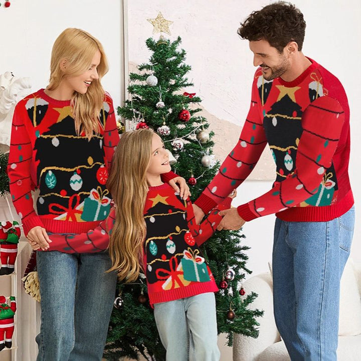 Holiday String Lights Graphic Christmas Jumper