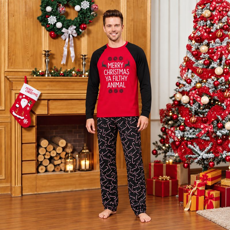 Merry Christmas Ya Filthy Animal Family Matching Christmas Pajamas