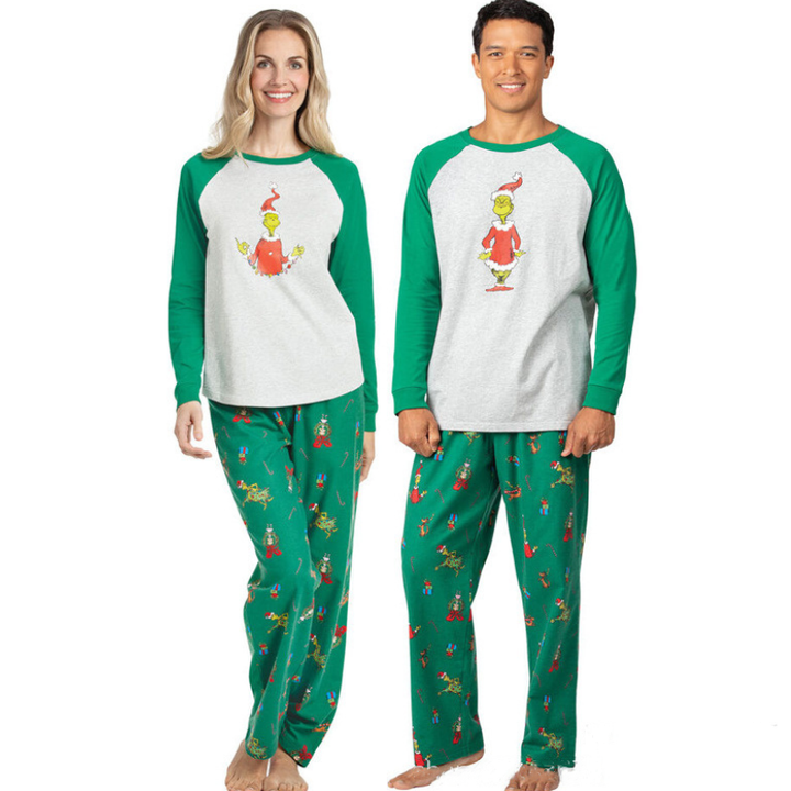 Naughty Grinch Family Matching Christmas Pyjamas – Pajama Village Australia