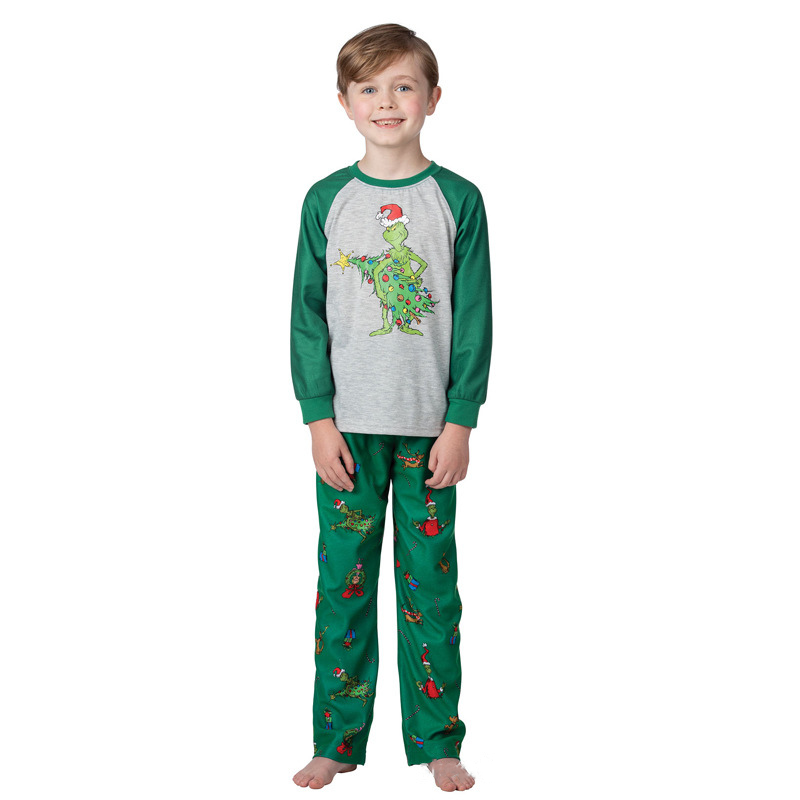Naughty Grinch Family Matching Christmas Pyjamas