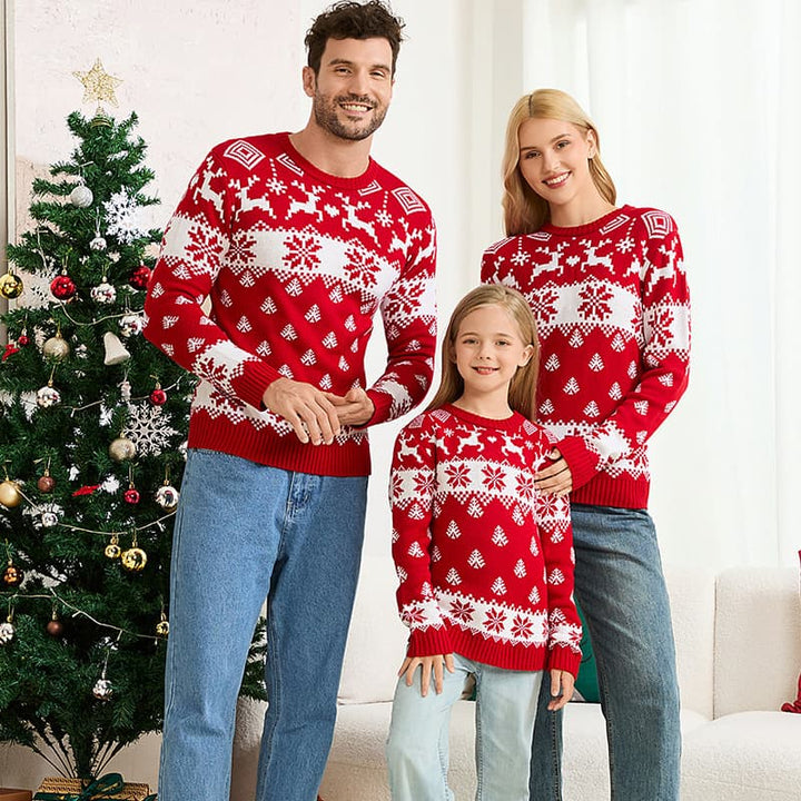 Nordic Snowflake Pattern Christmas Jumper