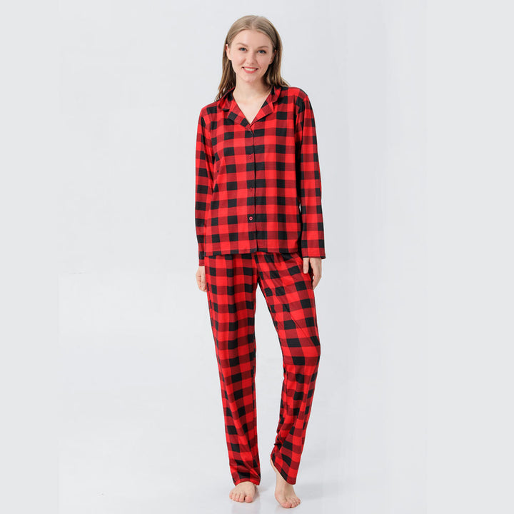 Red Plaid Family Matching Christmas Pyjamas