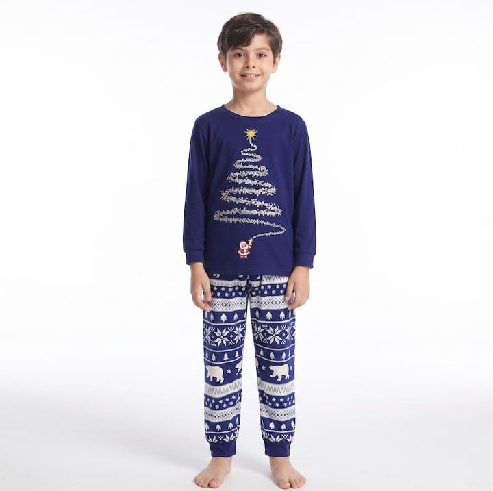 Sparkling Christmas Tree Family Matching Christmas Pyjamas