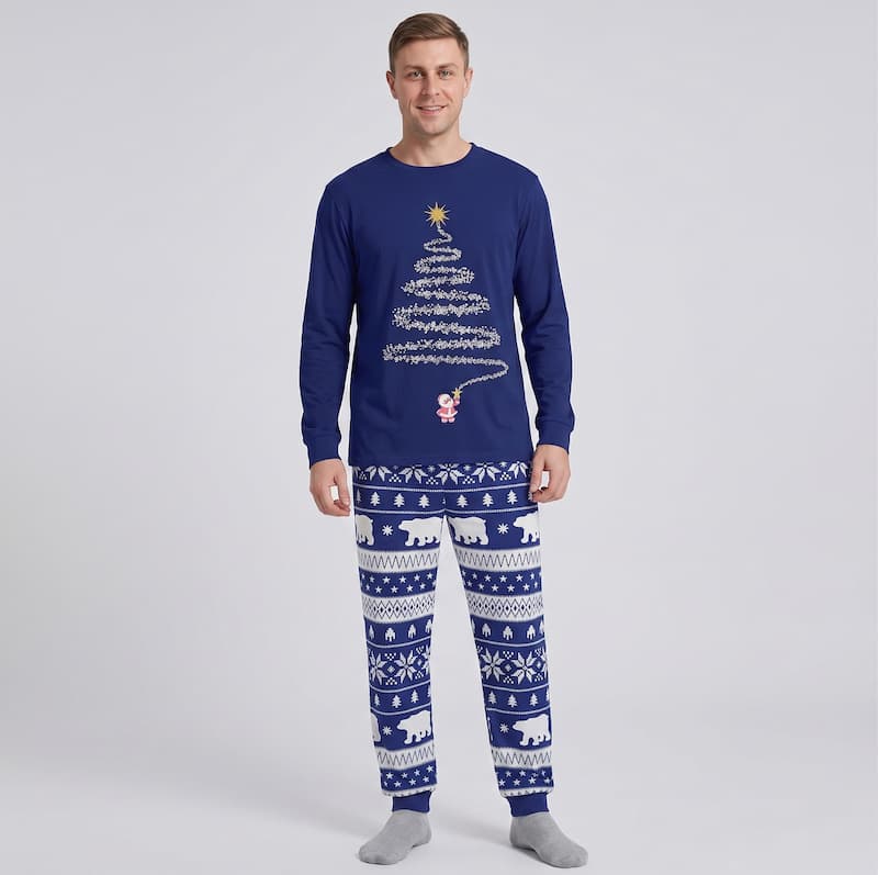Sparkling Christmas Tree Family Matching Christmas Pyjamas