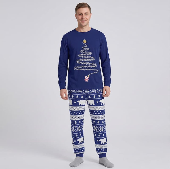 Sparkling Christmas Tree Family Matching Christmas Pyjamas