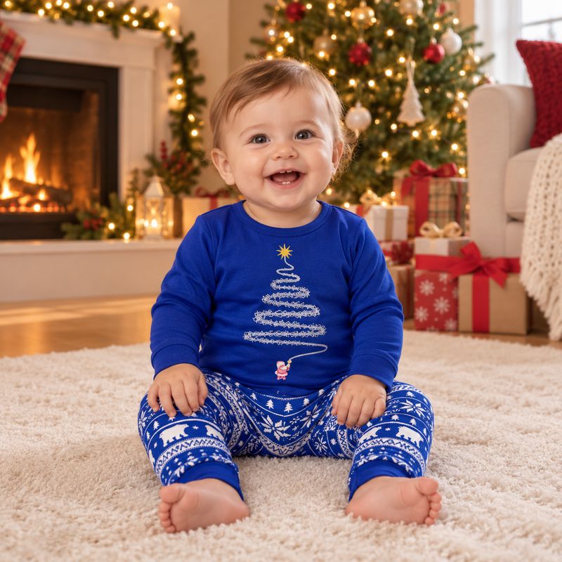 Sparkling Christmas Tree Family Matching Christmas Pajamas