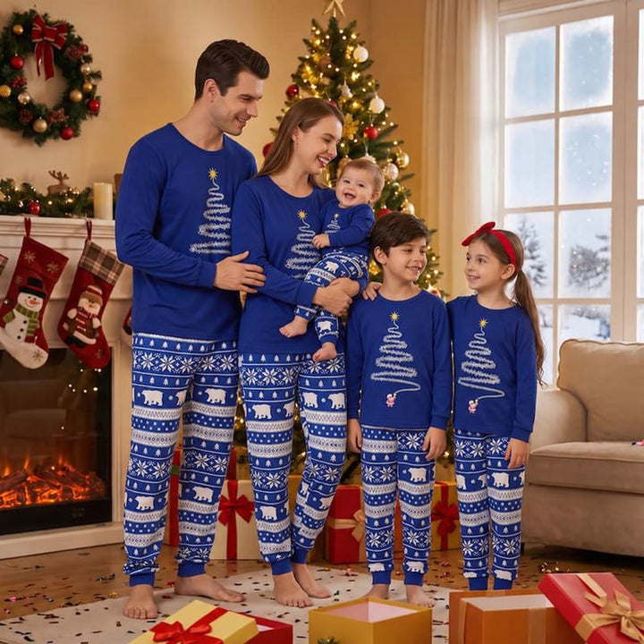 Sparkling Christmas Tree Family Matching Christmas Pajamas