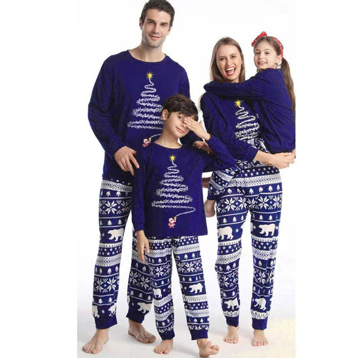 Sparkling Christmas Tree Family Matching Christmas Pyjamas