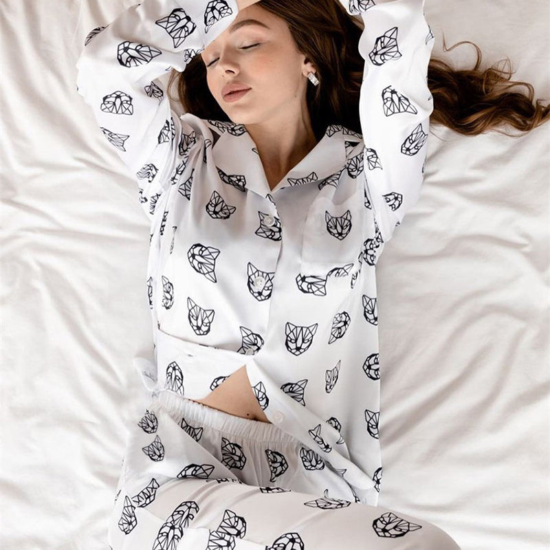 Geometrical Cat Pyjamas